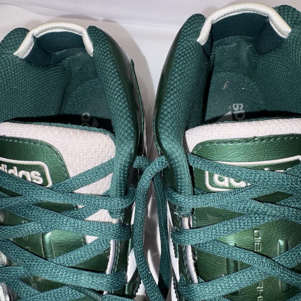 VTG 2002 Adidas Pro Model Mid Basketball Shoes Men's US 11 Green Metallic Y2K - Picture 10 of 16